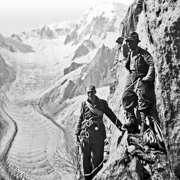 Alfred Couttet and Jean Mermillod at Les Drus