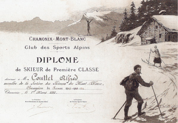 Couttet Champion, French Ski Champion 19099 - 1913 - 1914