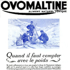 Couttet Champion dans une publicité Ovomaltine